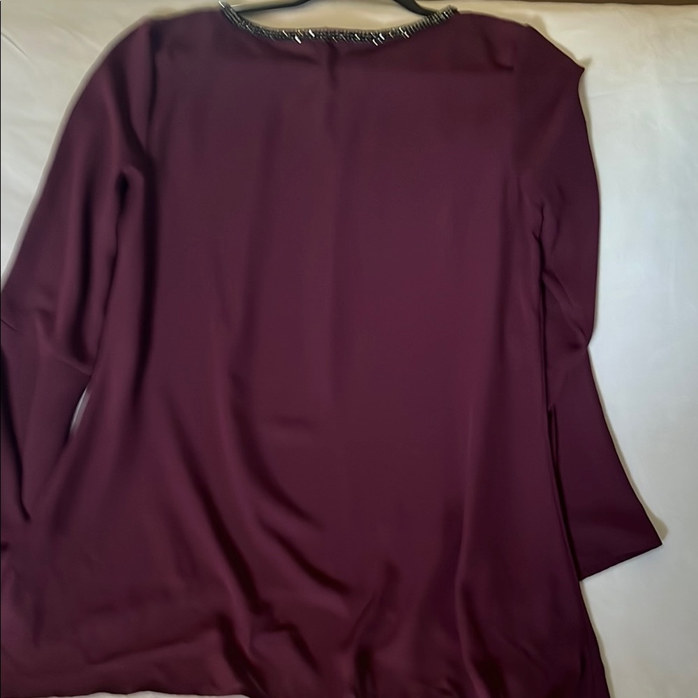 Juicy Couture Asymmetrical Red Blouse with Cut Out - Picture 7 of 7